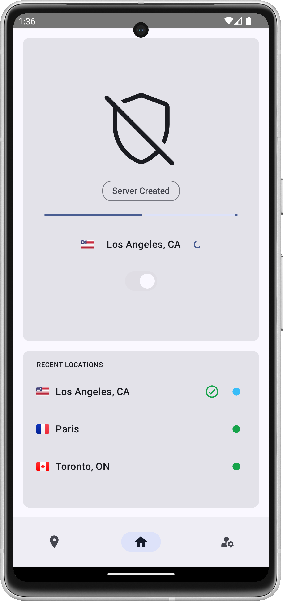 Paris VPN on Android